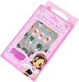 12 / 24 pcs / box Kids False Nails, ABS Material Children Artificial Nail Tip Fashion Full Cover Press Pre-Glued for Party, Nail art for kids. 