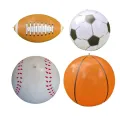 2pcs Inflatable Toy Ball Football Baseball Rugby Basketball Set Water Inflatable Sports Beach Ball Toy Ball. 