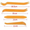 1x4 PCs hard unpacking console removing tool deep orange ABS plastic. 