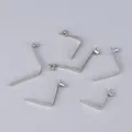10PCS Pipe Single Button Snap Locking V Type Caravan Steel Kayak Paddle Spring Clip Push Clamp Tent Pole Pin. 