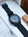 OBLVLO Luxury Retro Casual Men Skeleton Automatic Watches Mechanical Calfskin Strap Mineral Crystal Glass Waterproof Dial 45 VM. 