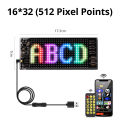 Programmable Smart USB 5V LED Pixels Matrix Display Bluetooth APP Car Advertising Light Sign Scrolling Text Animation Pattern. 
