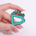 Multicolour Baseball Cap Enamel Pins Flame Shape Metal Decorative Lapel Badge for Sports Hat Accessories Brooches Jewelry.