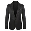 Men Blazer Jackets 2024 Solid Color Long Sleeve Lapel Slim Fit Business Blazer Suit Coat Outwear Brand Mens Casual Blazers Coats. 