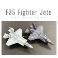 Fighter Jet Plane F35 (8.5 in) Die cast Metal Plane with Light Sound & Pull Back Action.. 
