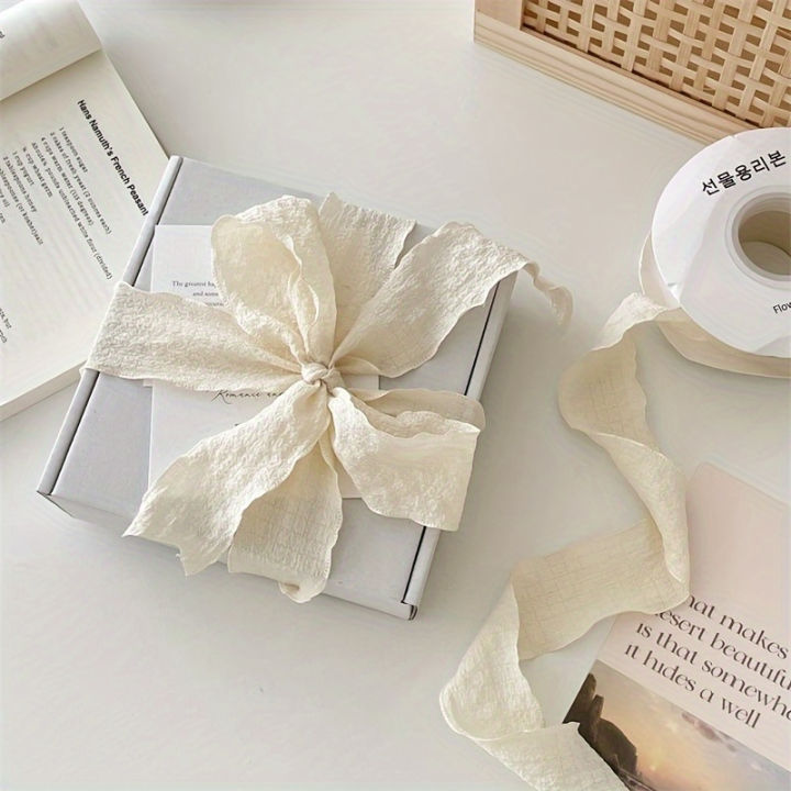 Bohemian%20Pleated%20Fabric%20Ribbon%20for%20%20&%20Bouquets.%20Textured%20Ribbon%20for%20Crafts,%20Weddings,%20Festive%20Decor%20(1%20Roll)%20-%20Image%207