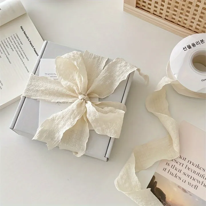 Bohemian%20Pleated%20Fabric%20Ribbon%20for%20%20&%20Bouquets.%20Textured%20Ribbon%20for%20Crafts,%20Weddings,%20Festive%20Decor%20(1%20Roll)%20-%20Image%207