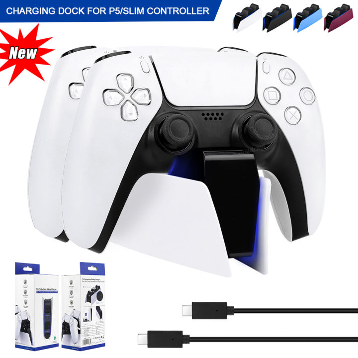 NEW Fast Dual Charging Station For PS5 Dual Wireless Game Controller Handle Charging Dock Stand for PS5 Gamepad