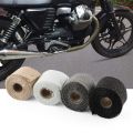 Insulation Tape Glass Fiber 50mm x 1.5m Heat Insulating Wrap Exhaust Header Pipe Tape Motorcycle Accessories. 