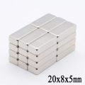 5 Pieces Magnets 20X8X5Mm Magnet Neodymium 20*8*5mm Strong Magnet, Rectangular, Size 20X8X5Mm, High Suction Power 20*8*5 Is a DIY Tool, Sticks Firmly, Durable.. 
