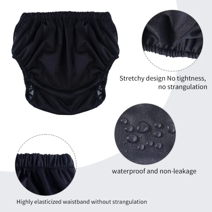 3pcs%20Solid%20Color%20Waterproof%20iaper%20for%20Adults%20Washable%20Reusable%20Diaper%20Care%20Pants%20Leak-proof%20Pants%20Waterproof%20Eldly%20Diaper%20Cover%20-%20Image%203