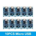 1 / 5/10 pcs TP4056 Lithium Battery Charger and Protection board Module 18650 Arduino Nodemcu. 