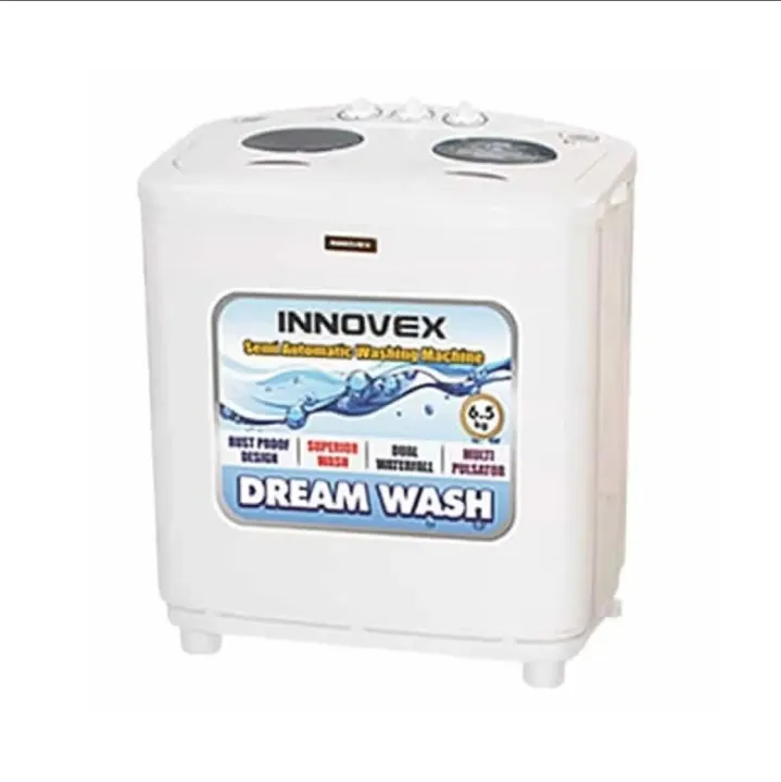 Innovex Semi  6.5 KG Washing Machine - White
