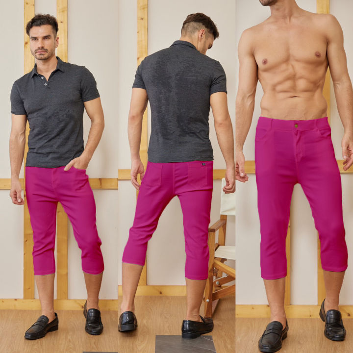 AB skinny for men purple pink pants 7 section genuine page famous 80,000 like AB skinny pants men jeans