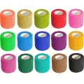 3Pcs Portable Elastic Self-adhesive Bandage, Breathable Sports Non-woven Wrap Finger Tape For Wrist Ankle Elbow Shoulder. 