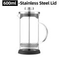 350-1000ml French Press Coffee Pot Stainless Steel Glass Coffee Maker Heat Resistant Borosilicate Glass Tea Pot Cafe Percolator. 