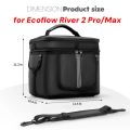 Carrying Case for Ecoflow River 2 Pro/Max Portable Power Station Bag Storage Case Waterproof for Ecoflow River 3/3 Plus. 