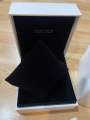 Seiko Seiko box Seiko watch box Seiko watch box genuine Seiko watch box white velvet pillow. 