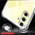 Silicone Shockproof Clear Back Cover for Samsung Galaxy M14 4G and A05s. 
