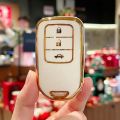Honda City 2022 TPU key cover stylish car accessories for Honda City 2022 Black Gold White Gold Emerald Gold Civic remote cover. 