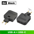 3 in 1 EU/US Power Socket Plug Adapter Foldable US To EU Travel Aadapters Power Converter KR Plug Electrical Socket AC Outlet.