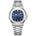 Poedagar 613 Quartz Wristwatch for Men – Stainless Steel, Elegant Design.