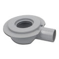 PVC Drain Connector Pipe Adapter for European Plumbing Compatible with 50mm and 100mm Pipes Featuring Flange Base Stability. 