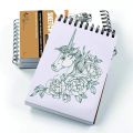 2 Pcs Sketch Art and Drawing Book Spiral A5 Size Cartridge Paper Fountain pen friendly. 