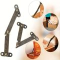 6Pcs Rustic Bronze Folding Lid Supports - Durable Hinges with Adjustable Stay Function - Cabinets. 
