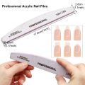 6Pcs/Set Professional Nail Files Manicure Sets Polishing Sanding Buffer File Pedicure Tool Cuticle Pusher Nail Brushes Accssory. 