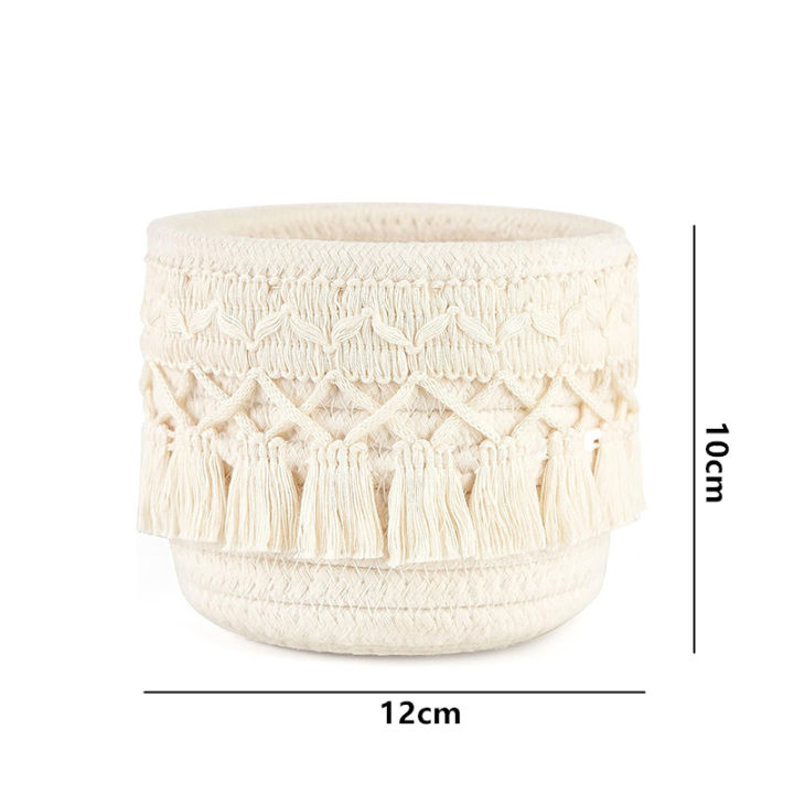 LMETJMA%20Macrame%20Makeup%20Organizer%20Boho%20Wicker%20Pencil%20Holder%20Makeup%20Brush%20Holder%20Organizer%20Comb%20Brushes%20Mini%20Storage%20Basket%20-%20Image%207