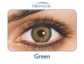 Freshlook contac lens full set green color with travel kitbox solution. 