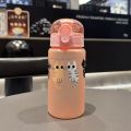 3D Printed 550ML Cute Cat Sippy Cup – Lightweight Plastic Kids’ Water Bottle for School & Travel Leakproof Portable Sports Drink. 