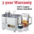Premium Quality 4 in 1 Juicer Blender Grinder Chopper Machine ( Milkshake Jug + Grinder + Chopper ) - Standard Quality 750 Watts ( 7025 Copper Winding ) Motor Installed With 3 year Warranty. 