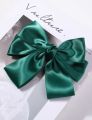 Handmade Big Bou Hair Clip, Silk Material, Large Size for Elegant Updos and Special Occasions.