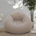 Inflatable Flocked Lazy Sofa, Portable Foldable Inflatable Lounge Chair for Home Office Nap Outdoor Camping Living Room 1PC. 