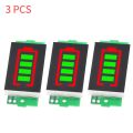 1/2/3/4/6/7/8S Lithium Battery Level Indicator LED Display Lithium Battery Meter Display Module 4 Sections 3-34V 5mA. 