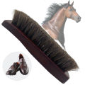 1PC Premium Horsehair Shoe Brush Is Suitable for Polishing and Cleaning Leather Products Effectively Removing Dirt and Debris.