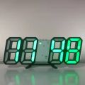 Creative 3d Stereo Mini Clock Led Digital Clock Wall Clock Desk Desk Clock Alarm Clock Living Room Clock Diy. 