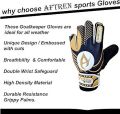 7- 12 size available Kids Goalkeeper Gloves Soccer Goalie Football Glove Super Grip Double Wrap Wristband Training Gloves For Boys kids Children. 