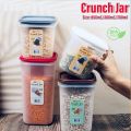 Crunch Jar Airtight container with lid kitchen accessories food storage air tight storage jars canister for snacks dry fruits lentils storage etc. 