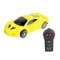 Remote Control High Speed Racing Car with Stylish Looks 1:18 Scale, Two Functions & Modern Design, RC Vehicle Toy for Kids (Require 5AA Batteries, Not Included) (Yellow). 