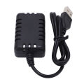 New 2 in 1 7.4V LiPo Battery Balance Plastic USB with Indicator Light for Wltoys RC Cars and Boats RC Cars Accessory.