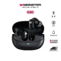 Monster xkt28 Bluetooth wireless headset Bluetooth 5.4 wireless earphone Bluetooth earphone answer call music headphone play game bad dual mode mic. 