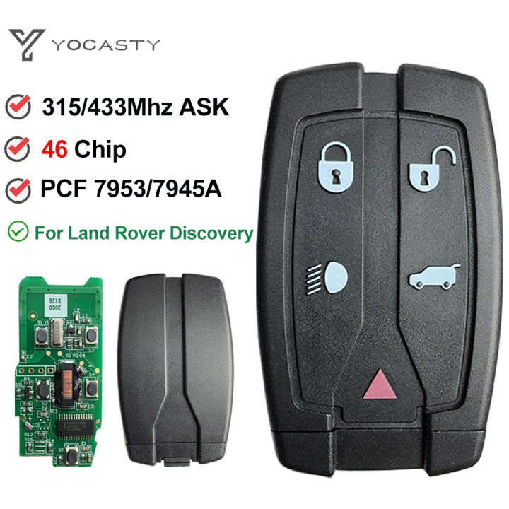 YOCASTY Smart Remote Car Key Fob 433/315 MHz ID46 PCF7945Chip For Land ...