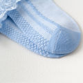 4 Pairs Girls Lace Ruffle Socks Adorable Princess-Style Kids Dance-Ready Socks with Frilly Trim.