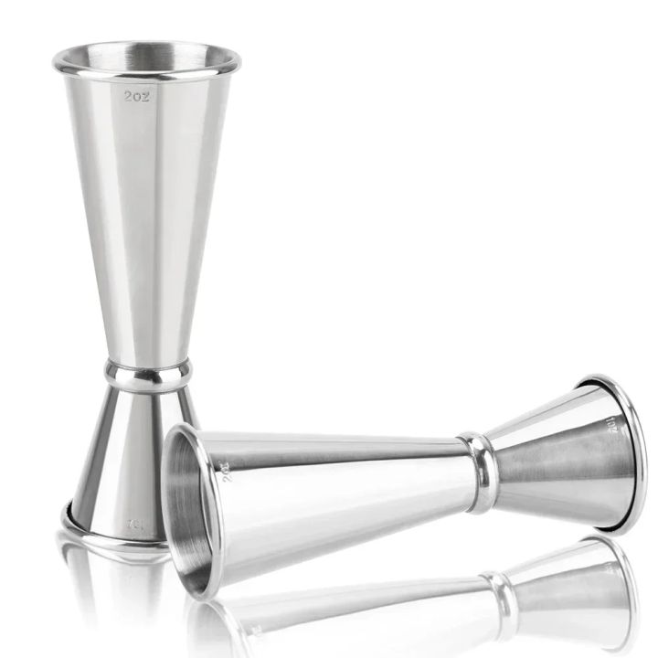 2PCS%2030/60ml%20Cocktail%20Wine%20Shaker%20Measure%20Cup%20Stainless%20Steel%20Double%20Shot%20Drink%20Spirit%20Measure%20Jigger%20Kitchen%20Supplies%20gadget%20-%20Image%202