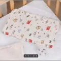 Newborn Pillow Pad Cotton Bean Velvet Cartoon Pattern Flat Pillow Baby Anti Vomiting Pillow Pad Newborn Pillow Pad Cotton Bean V. 