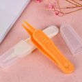 Baby Nasal Tweezer Baby Nose Cleaning Tweezer Round Head Baby Nose Booger Picker Ear Cleaner Clip Tool Ear Wax Remover. 