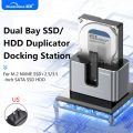 Blueendless Offline Clone Function M.2 NVME to SATA 2.5 3.5 2.5/3.5 Inch SSD HDD Duplicator Docking Station Enclosure Adapter.